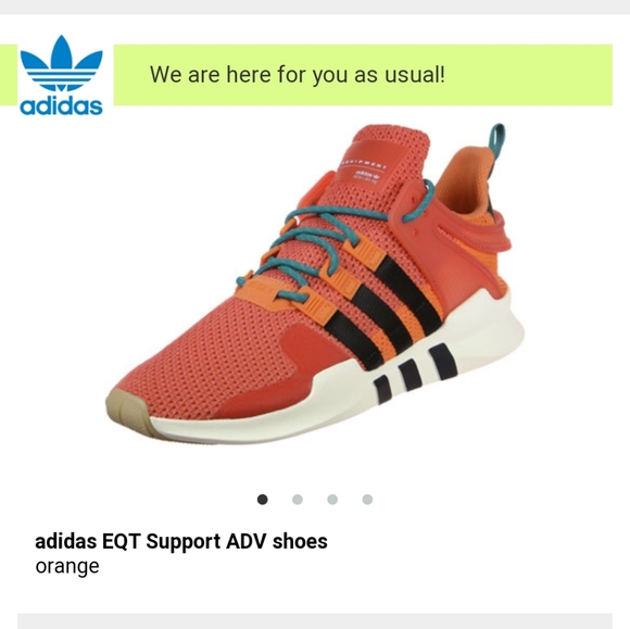adidas equipment shoes orange